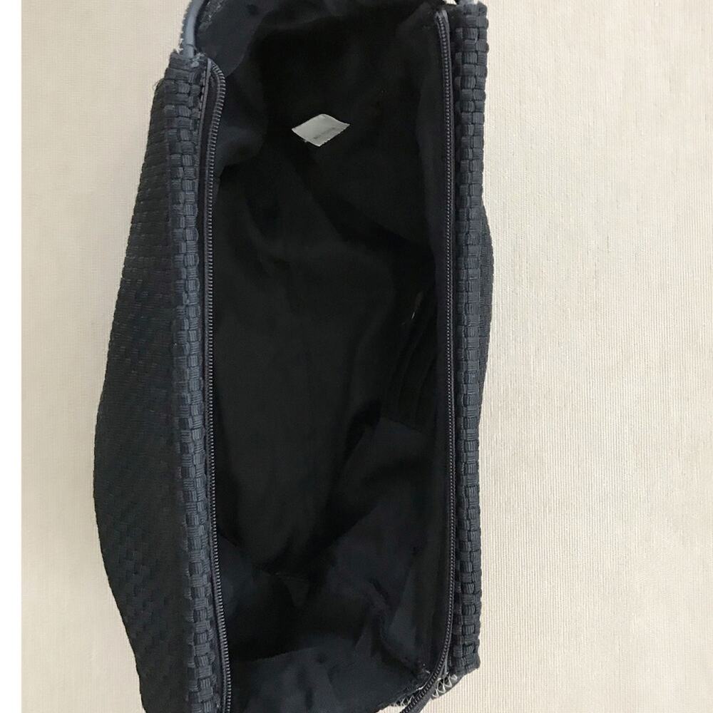 The Sak Black Shoulder Bag Woven Fabric Shoulder Purse - Picture 3 of 7